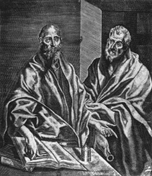 Sts Peter and Paul by Diego De Astor Oil Painting