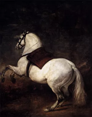 A White Horse by Diego Velazquez Oil Painting