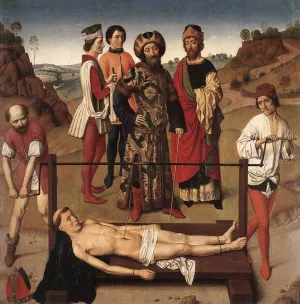 Martyrdom of St Erasmus Central Panel by Dieric The Elder Bouts Oil Painting