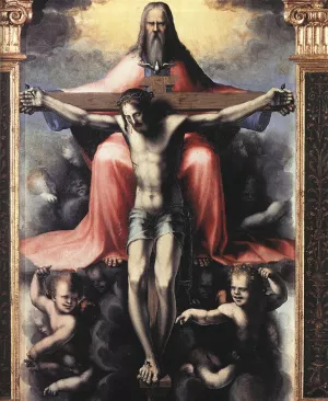 Trinity Detail by Domenico Beccafumi Oil Painting