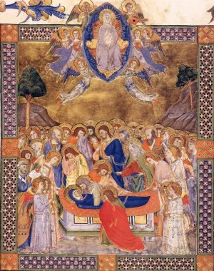 Gradual from Santa Maria degli Angeli Folio 142 by Don Silvestro Dei Gherarducci Oil Painting