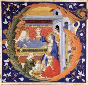 Gradual from Santa Maria degli Angeli Folio 148 by Don Silvestro Dei Gherarducci Oil Painting