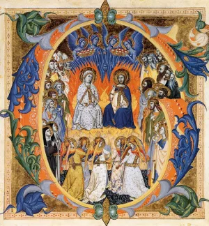 Gradual from Santa Maria degli Angeli Folio 155v by Don Silvestro Dei Gherarducci Oil Painting