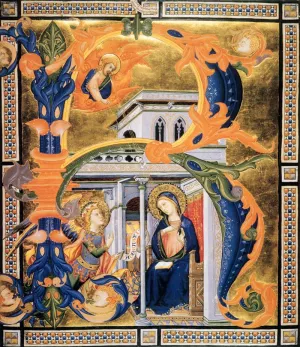 Gradual from Santa Maria degli Angeli Folio 60 by Don Silvestro Dei Gherarducci Oil Painting