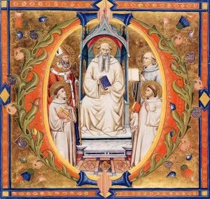 Gradual from Santa Maria degli Angeli Folio 90 by Don Silvestro Dei Gherarducci Oil Painting