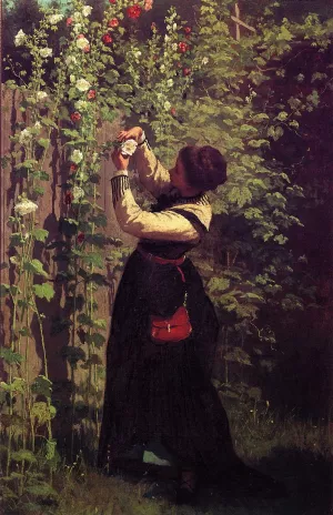 Catching the Bee by Eastman Johnson Oil Painting