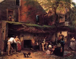 Negro Life in the South by Eastman Johnson Oil Painting