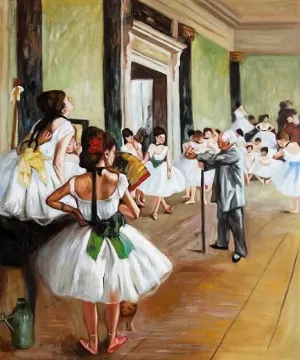 Dance Class by Edgar Degas Oil Painting