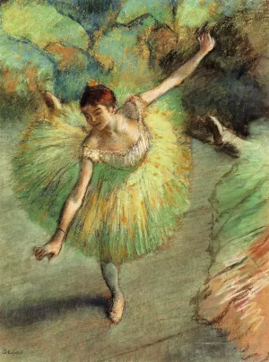 Dancer Tilting by Edgar Degas Oil Painting