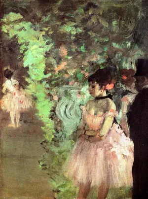 Dancers Backstage by Edgar Degas Oil Painting