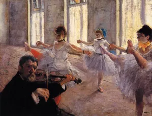 Rehearsal by Edgar Degas Oil Painting