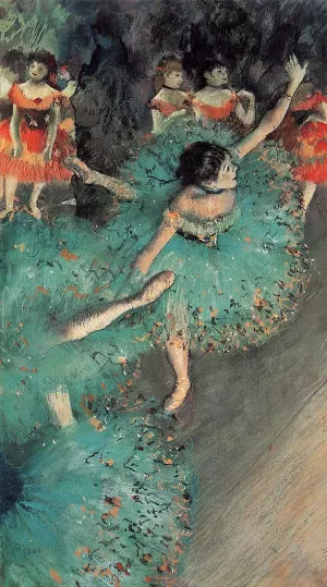 The Green Dancer by Edgar Degas Oil Painting