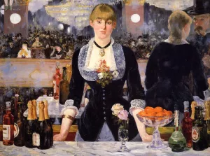 A Bar at the Folies-Bergere Oil painting by Edouard Manet