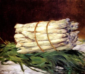 A Bunch Of Asparagus Oil painting by Edouard Manet