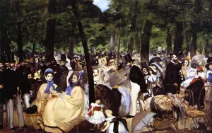 Music in the Tuileries by Edouard Manet Oil Painting