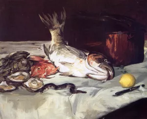 Still Life with Fish by Edouard Manet Oil Painting