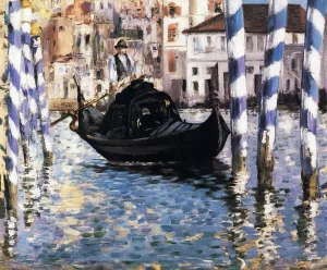 The Grand Canal, Venice also known as Blue Venice by Edouard Manet Oil Painting