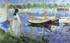 The Seine at Argenteuil by Edouard Manet Oil Painting