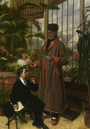 The Botanical Lesson by Eduard Quitton Oil Painting