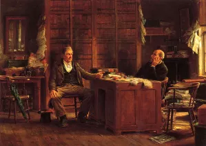 A Country Lawyer by Edward Lamson Henry Oil Painting