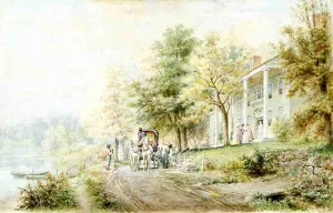 Visit to the Plantation by Edward Lamson Henry Oil Painting