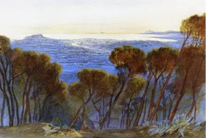 A Distant View of Nice from the Hills Oil painting by Edward Lear
