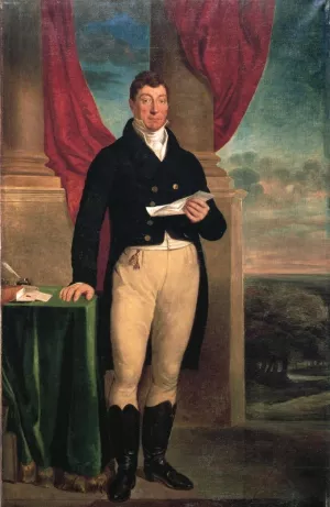 The Marquis de Lafayette by Edward Peticolas Oil Painting