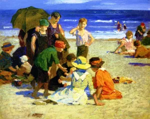 A Family Outing 2 by Edward Potthast Oil Painting