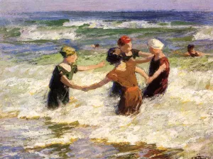A Happy Group by Edward Potthast Oil Painting