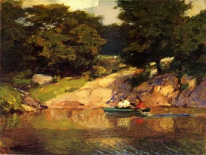 Boating in Central Park by Edward Potthast Oil Painting