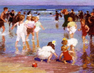 Happy Days Oil Painting by Edward Potthast - Bestsellers
