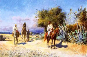 Arabs on the Move by Edwin Lord Weeks Oil Painting