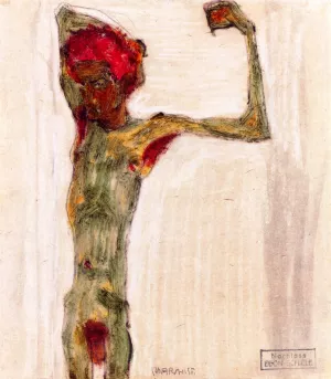 Anarchist by Egon Schiele Oil Painting