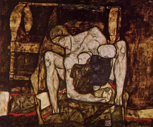 Blind Mother by Egon Schiele Oil Painting