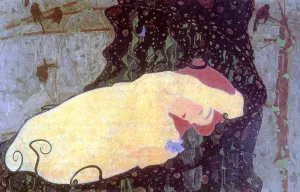 Danae by Egon Schiele Oil Painting