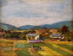 Landscape in Lower Austria by Egon Schiele Oil Painting