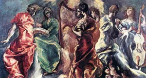 Angelic Concert Oil painting by El Greco