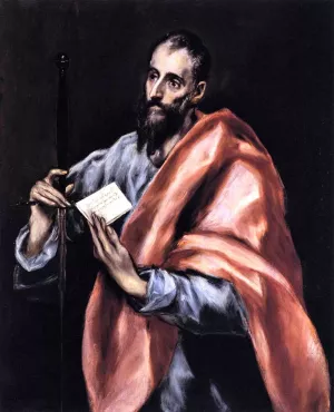 Apostle St Paul by El Greco Oil Painting