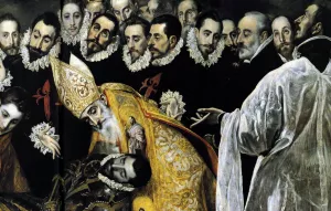 The Burial of the Count of Orgaz Detail by El Greco Oil Painting