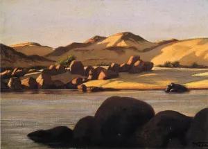 Egyptian Nile by Elihu Vedder Oil Painting