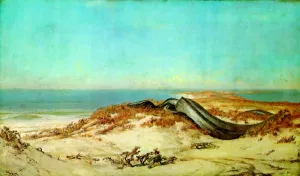 Lair of the Sea Serpent by Elihu Vedder Oil Painting