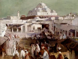 The Mosque, Tunis by Elizabeth Nourse Oil Painting