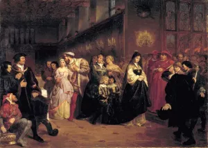 The Courtship of Anne Boleyn by Emanuel Gottlieb Leutze Oil Painting