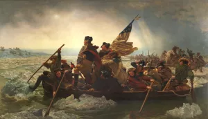Washington Crossing the Delaware by Emanuel Gottlieb Leutze Oil Painting