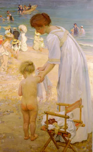 The Bathing Hour by Emanuel Phillips Fox Oil Painting