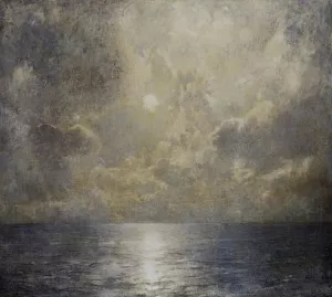 Moonlit Seascape by Emil Carlsen Oil Painting