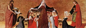 The Virgin of Mercy by Enguerrand Charonton Oil Painting
