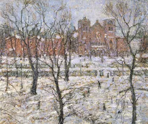 Stuyvesant Square in Winter by Ernest Lawson Oil Painting