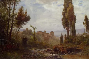 The Alhambra by Ernst Carl Eugen Koerner Oil Painting