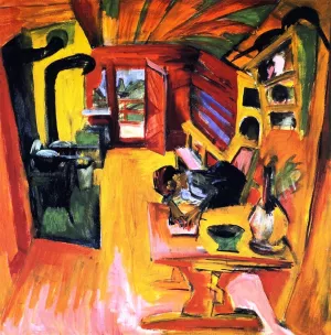 Alpkuche by Ernst Ludwig Kirchner Oil Painting